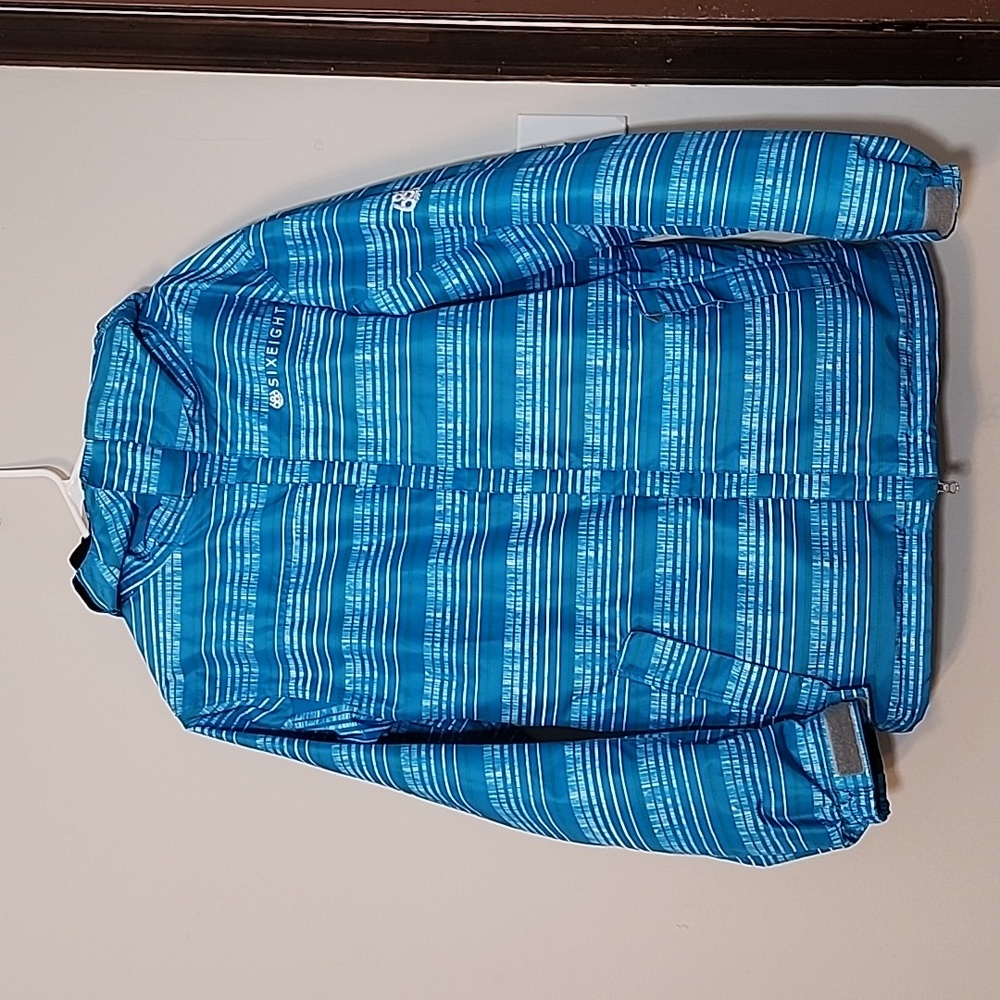 686 Infidry Thermal Rating 7 Waterproof Blue Print Ski Jacket Size S